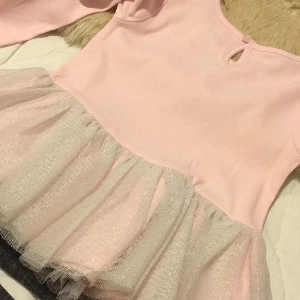 Starting Out 18 months infant girls 3piece SET pink and grey